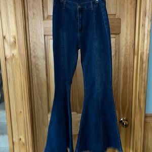 Altered state wide flared jeans